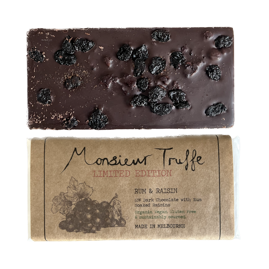 70% Dark Chocolate Rum & Raisin